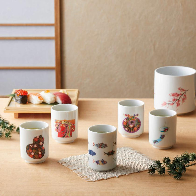 [ถ้วยชา] ร่มญี่ปุ่น | การเปลี่ยนแปลงสีและการออกแบบ Mino Wares | Marumo Takagi