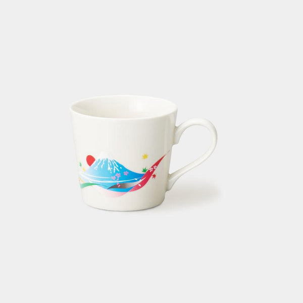 [杯子（杯）] Mt。富士（白色）|顏色與設計變更| Mino Wares |馬魯莫·高吉（Marumo Takagi）