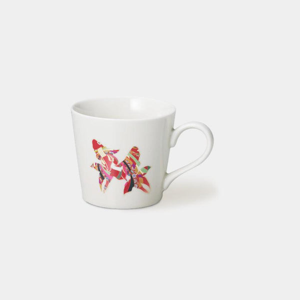 [杯子（杯）]金魚（白色）|顏色與設計變更| Mino Wares |馬魯莫·高吉（Marumo Takagi）
