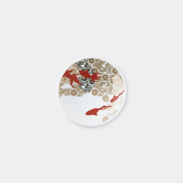 [จานเล็ก (จาน)] ปลาทองสีแดงทองสีแดง | Mino Wares | Marumo Takagi