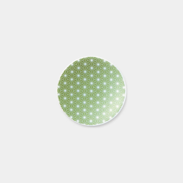 [จานเล็ก (จาน)] ใบป่านสีเขียวมันวาว | Mino Wares | Marumo Takagi