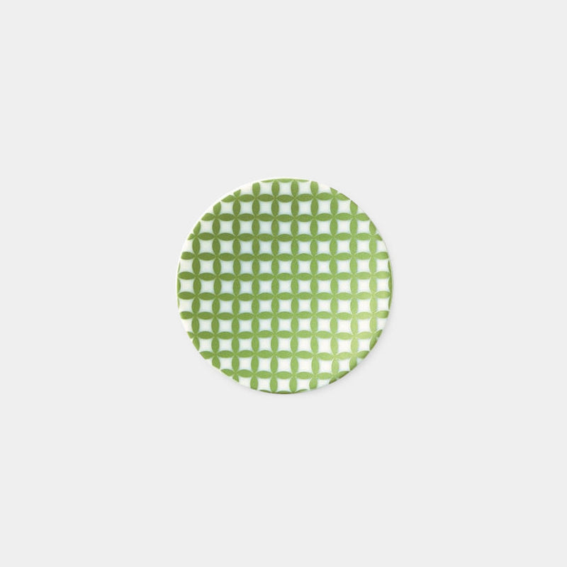 [SMALL DISH (PLATE)] GREEN LUSTER CLOISONNE CREST | MINO WARES | MARUMO TAKAGI