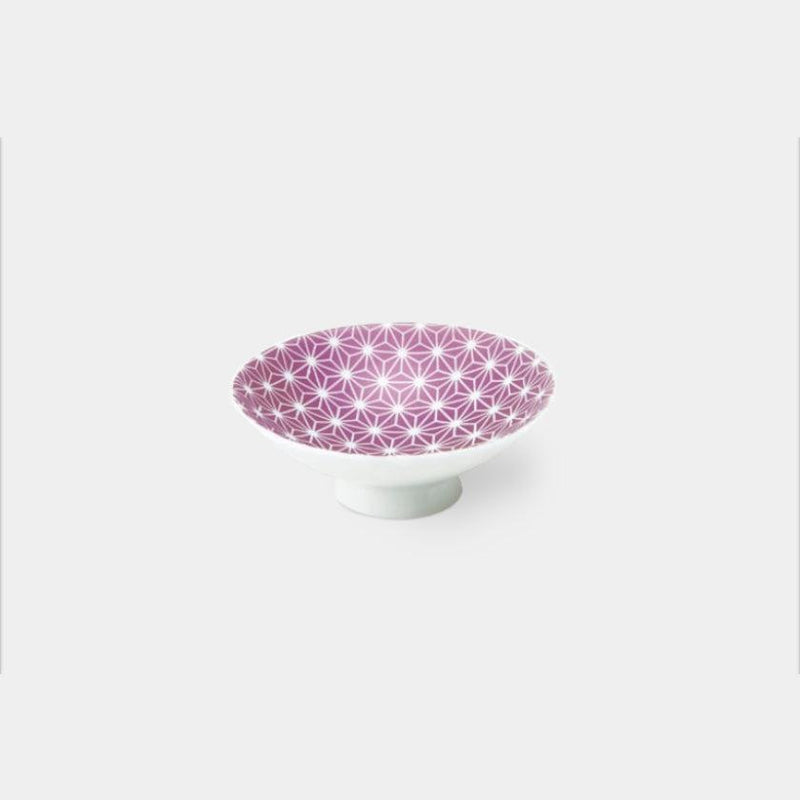 [사케 컵] 핑크 광택 대마 잎 | 미노 상품 | 마루모 타카기