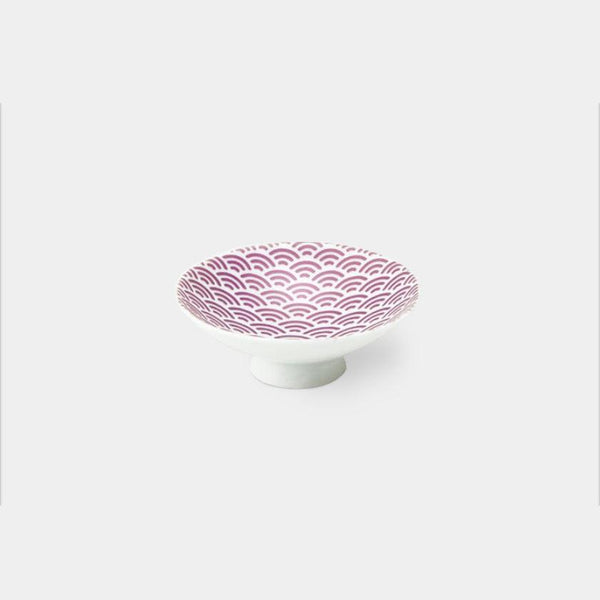 [Sake Cup] Pink Luster Seigaiha (Blue Ocean Waves) | 미노 상품 | 마루모 타카기