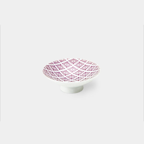 [Sake Cup] สีชมพูแวววาวดอกเบญจมาศ Lingzhi | Mino Wares | Marumo Takagi