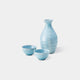 [Sake Bottle & Cup Set] หาดทรายขาว (3 ชิ้น) | Mino Wares | Marumo Takagi