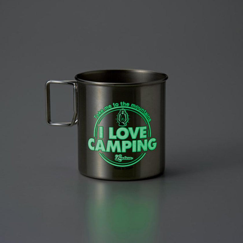 [머그 (컵)] 반짝이는 로고 (나는 캠핑을 좋아한다) 스테인리스 | 마루모 타카기