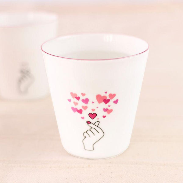 [Free Cup] Color & Design Change Heart (1 ชิ้น) | Mino Wares | Marumo Takagi