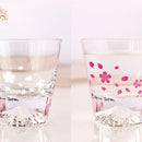 [ROCK GLASS] COLOR & DESIGN CHANGE CHERRY BLOSSOMS & MT. FUJI (1 PIECE) | MARUMO TAKAGI