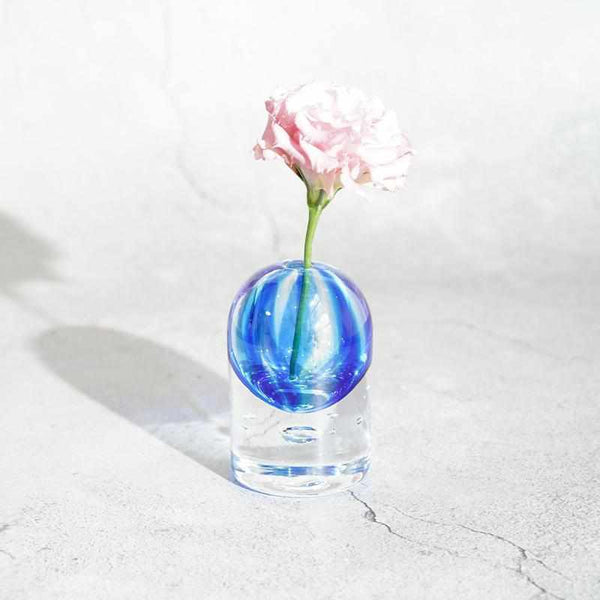 [แจกัน] Bloom Blue (M) | แก้วเป่า