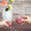 [SAKE BOTTLE & CUP SET] 3PIECES SAKURA | GLASS STUDIO IZUMO | BLOWN GLASS (2 weeks production after order)