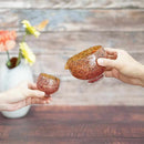 [SAKE BOTTLE & CUP SET] 3PIECES UTAGE PINK | GLASS STUDIO IZUMO | BLOWN GLASS (2 weeks production after order)