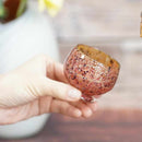 [SAKE BOTTLE & CUP SET] 3PIECES UTAGE PINK | GLASS STUDIO IZUMO | BLOWN GLASS (2 weeks production after order)