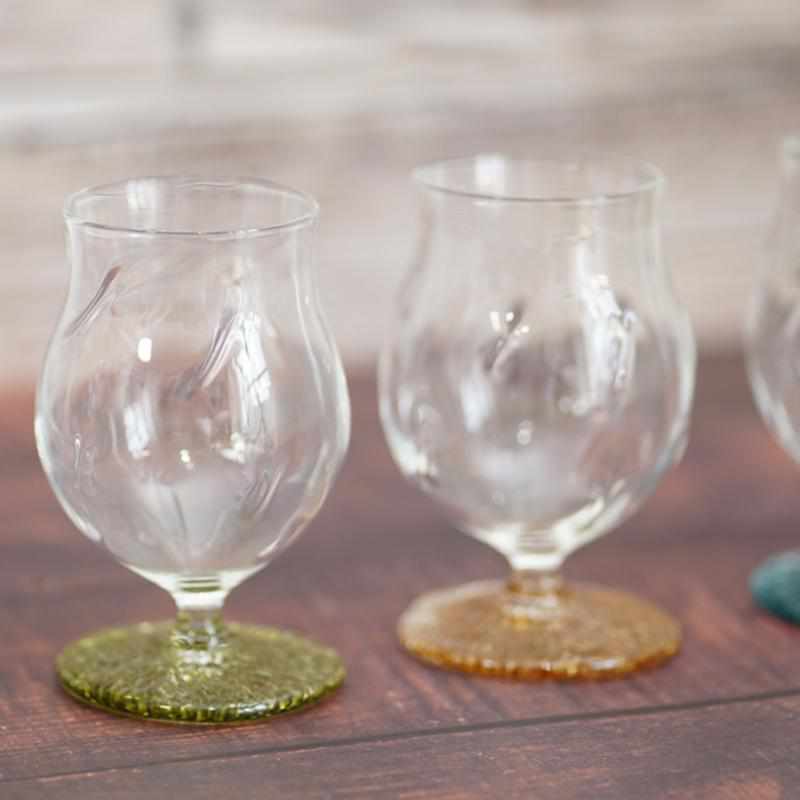 [BEER GLASS] IZUMO GREEN | GLASS STUDIO IZUMO | BLOWN GLASS (2 weeks production after order)