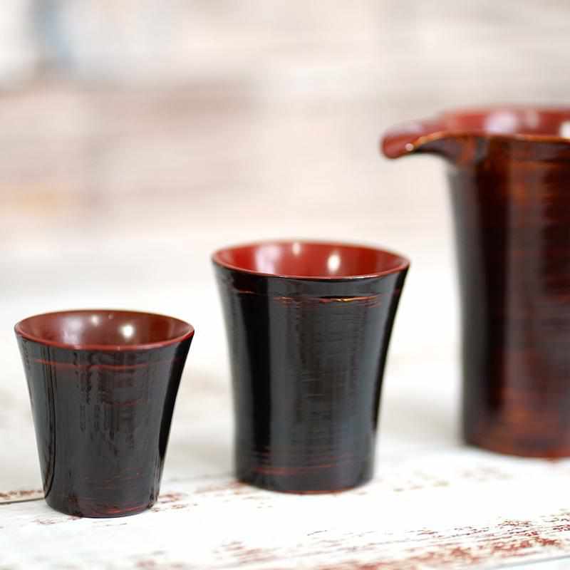 [술 컵] Sensuji Guinomi (S) Uchi-Akebono | Yakumo Lacquerware.