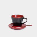 [COFFEE CUP SET] 1 PIECES UCHI-RED| YAKUMO LACQUERWARE
