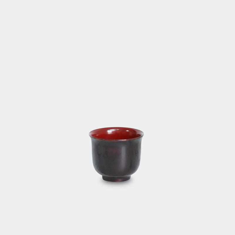 [술 컵] Hasori Guinomi Uchi-Red | Yakumo Lacquerware.