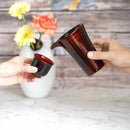 [술 컵] Hasori Guinomi Uchi-Red | Yakumo Lacquerware.