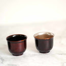 [SAKE CUP] HASORI GUINOMI UCHI-SILVER | YAKUMO LACQUERWARE