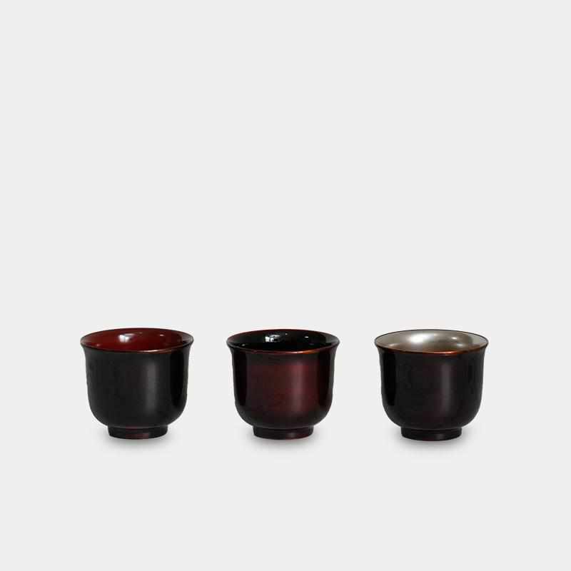 [清酒杯套裝]3件Guinomi | Yakumo漆器