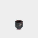 [Sake Cup] Hasori Guinomi Spring & Fall Uchi-Black | Yakumo Lacquerware