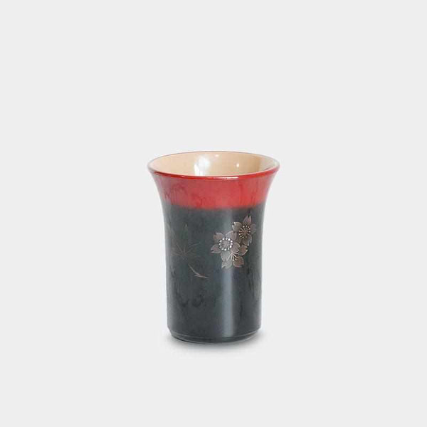 [清酒杯]哈索裡春天 – 秋天黑色|雅庫莫漆器