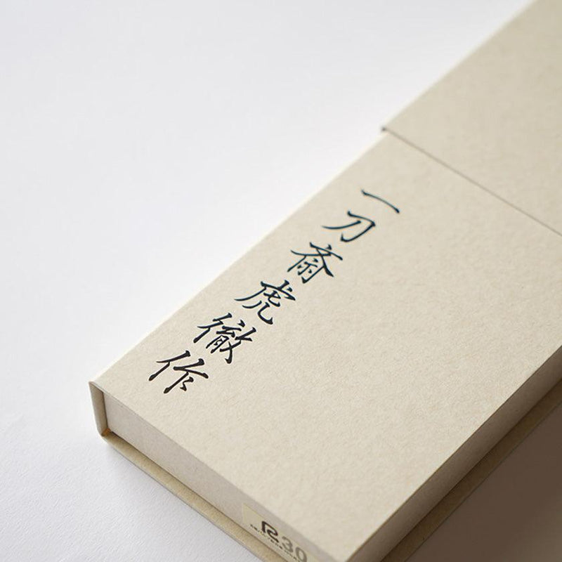 [주방 (요리사) 나이프] Inox Santoku 나이프 Aomori Hiba 팔각형 손잡이 인공 대리석 반지 180mm | 사카이 단조 블레이드