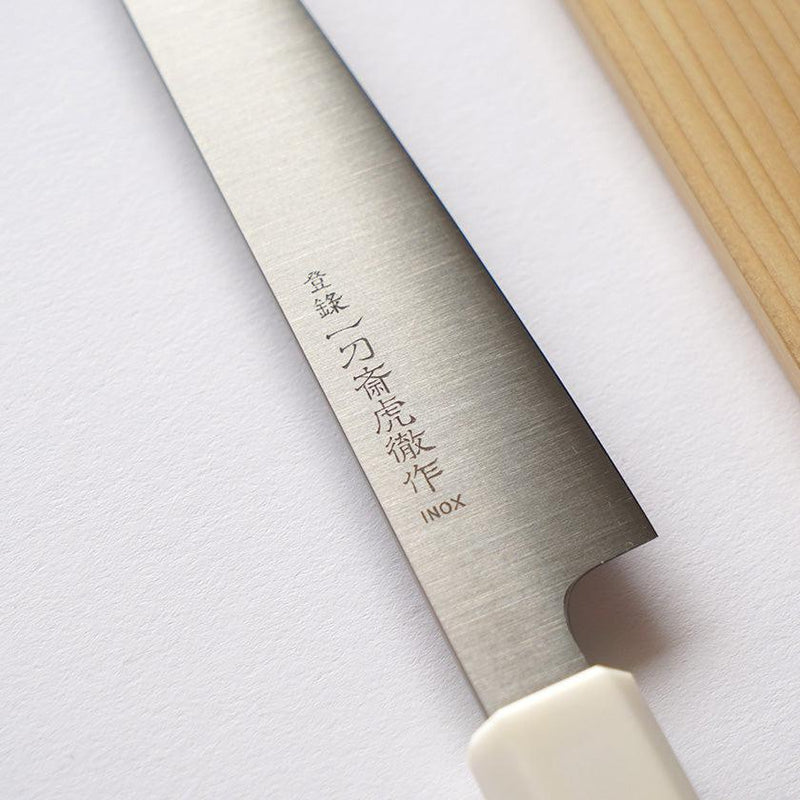 [주방 (요리사) 나이프] 이닉스 쁘띠 나이프 Aomori Hiba 팔각형 손잡이 인공 대리석 150mm | 사카이 단조 블레이드