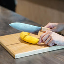 [주방 (요리사) 나이프] 골드 warikomi v5 망치질 일본 산토쿠 나이프 오크 팔각형 손잡이 메이플 볼스터 180 | 사카이 단조 블레이드