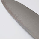[KITCHEN (CHEF) KNIFE]  V10 DAMASCUS JAPANESE SANTOKU KNIFE EBONY OCTAGONAL STRIPED EBONY BOLSTER 180 | SAKAI FORGED BLADES