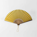 [HAND FAN] RAUSHIKI URUSHI DECAYED LEAVES COLOR | KYOTO FOLDING FANS | RAKUKEI