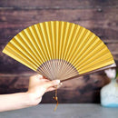 [HAND FAN] RAUSHIKI URUSHI DECAYED LEAVES COLOR | KYOTO FOLDING FANS | RAKUKEI