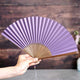 [HAND FAN] RAUSHIKI URUSHI PALE PURPLE | KYOTO FOLDING FANS | RAKUKEI