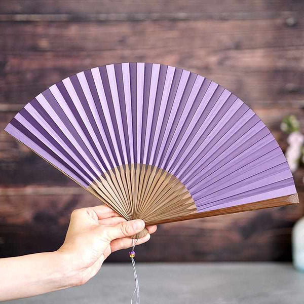 [ 手扇] RAUSHIKI URUSHI Pale Purple | 京都民俗會