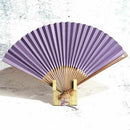 [HAND FAN] RAUSHIKI URUSHI PALE PURPLE | KYOTO FOLDING FANS | RAKUKEI