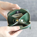 [LEATHER CASE] SHRINK CALM-GREEN SOFT SHRINK COWHIDE LEATHER (SPECIAL ORDER COLOR) | LEATHER WORK | RAKUKEI