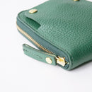 [LEATHER CASE] SHRINK CALM-GREEN SOFT SHRINK COWHIDE LEATHER (SPECIAL ORDER COLOR) | LEATHER WORK | RAKUKEI