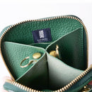 [LEATHER CASE] SHRINK CALM-GREEN SOFT SHRINK COWHIDE LEATHER (SPECIAL ORDER COLOR) | LEATHER WORK | RAKUKEI