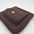 [LEATHER CASE] TYPE2 SHRINK VESPER-BROWN SOFT SHRINK COWHIDE WITH COIN POCKET AND D-RINGS | LEATHERWORK | RAKUKEI
