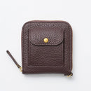 [LEATHER CASE] TYPE2 SHRINK VESPER-BROWN SOFT SHRINK COWHIDE WITH COIN POCKET AND D-RINGS | LEATHERWORK | RAKUKEI