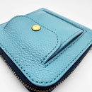 [LEATHER CASE] TYPE2 SHRINK RIVERBREEZE-BLUE SOFT SHRINK COWHIDE WITH COIN POCKET AND STANDARD D-RINGS | LEATHERWORK | RAKUKEI