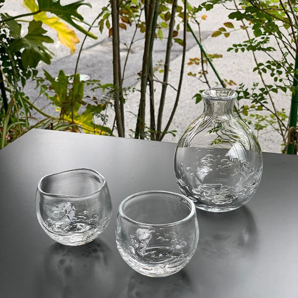 [清酒瓶套] 3件Yuragi（Tokkuri＆Guinomi）|玻璃套裝