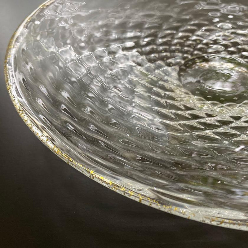 [PLATE] KIRAMEKI SARA (L) | SUN GLASS STUDIO KYOTO | GLASSWORK