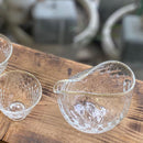 [SAKE BOTTLE SET] 3 PIECES KIRAMEKI (KATAKUCHI & GUINOMI) | SUN GLASS STUDIO KYOTO | GLASSWORK