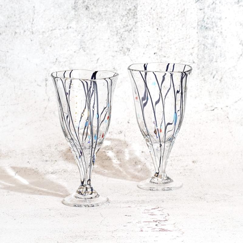[WINE GLASS SET] 2 PIECES GEN | SUN GLASS STUDIO KYOTO | GLASSWORK