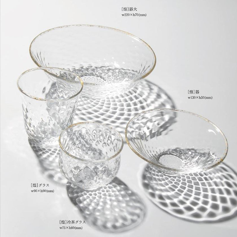 [玻璃和板] Kirameki 4件|太陽玻璃工作室京都|玻璃工作