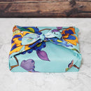 [Furoshiki] Kemonode 터키석 (L) | 교토 Yuzen 염색