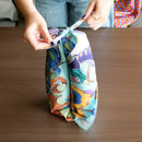 [Furoshiki] Kemonode 터키석 (L) | 교토 Yuzen 염색