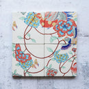 [ART PANEL, DISH] KEMONODE CERAMIC TILE NO.3 | MORPHOSHERE | KYOTO YUZEN DYEING