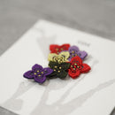 [胸針]色調（繡球）b | morphoshere |京都Yuzen染色